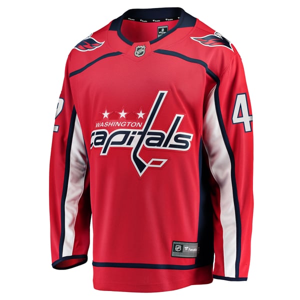 Men's Washington Capitals Martin Fehervary Fanatics Red Home Breakaway Player Jersey - Image 3