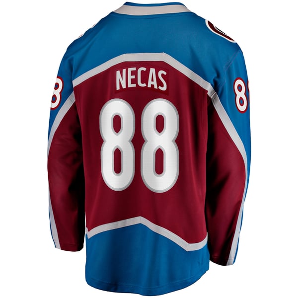 Men's Colorado Avalanche Martin Necas Fanatics Burgundy  Breakaway Player Jersey - Image 4