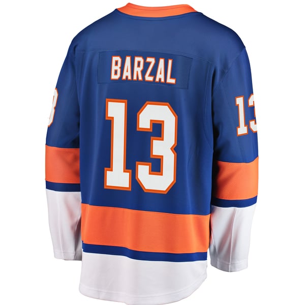 Men's New York Islanders Mathew Barzal Fanatics Royal  Breakaway Jersey - Image 4