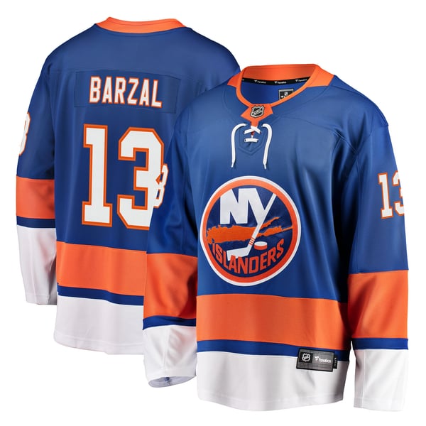 Men's New York Islanders Mathew Barzal Fanatics Royal Breakaway Player Jersey - Image 1