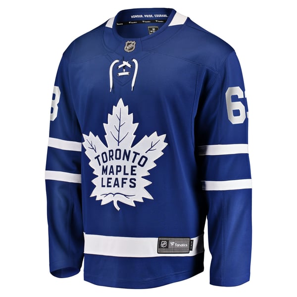 Men's Toronto Maple Leafs Matias Maccelli Fanatics Blue Home Breakaway Jersey - Image 3