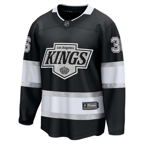 Men's Los Angeles Kings Mats Zuccarello Fanatics Black Home Breakaway Jersey - Image 3