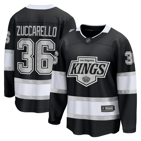 Men's Los Angeles Kings Mats Zuccarello Fanatics Black Home Breakaway Jersey - Image 1