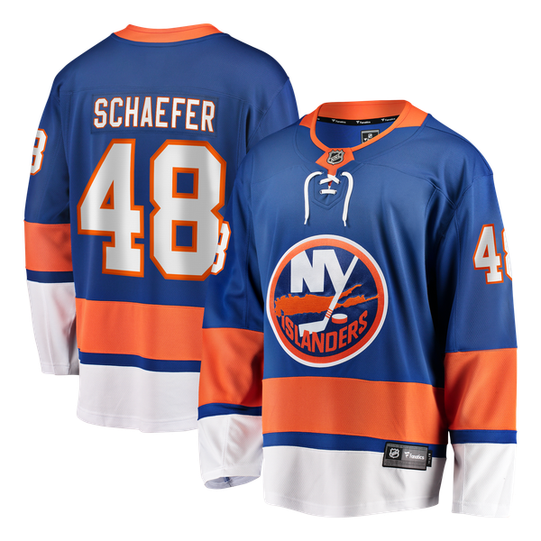 Men's New York Islanders Matthew Schaefer Fanatics Royal Home Breakaway Player Jerseys - Image 2