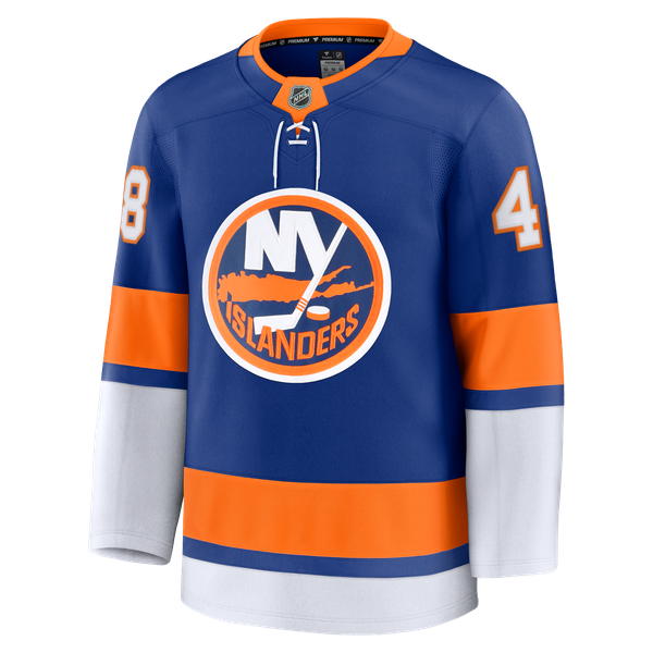 Men's New York Islanders Matthew Schaefer Fanatics Royal Home Premium Jersey - Image 3
