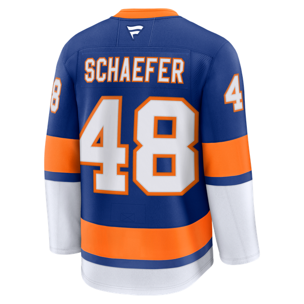 Men's New York Islanders Matthew Schaefer Fanatics Royal Home Premium Jersey - Image 4