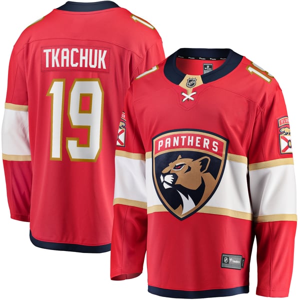 Men's Florida Panthers Matthew Tkachuk Fanatics Red Home Breakaway Player Jersey - Image 2