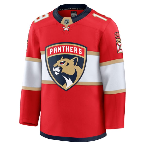 Men's Florida Panthers Matthew Tkachuk Fanatics Red Home Premium Jersey - Image 3