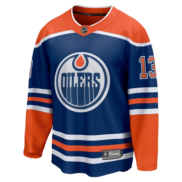 Men's Edmonton Oilers Mattias Janmark Fanatics Royal Home Breakaway Jersey - Image 3