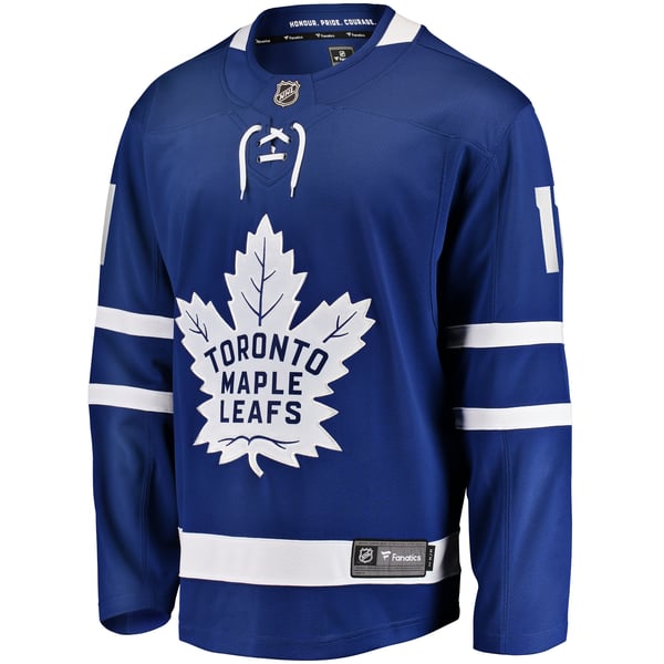 Men's Toronto Maple Leafs Max Domi Fanatics Blue Home Breakaway Jersey - Image 3