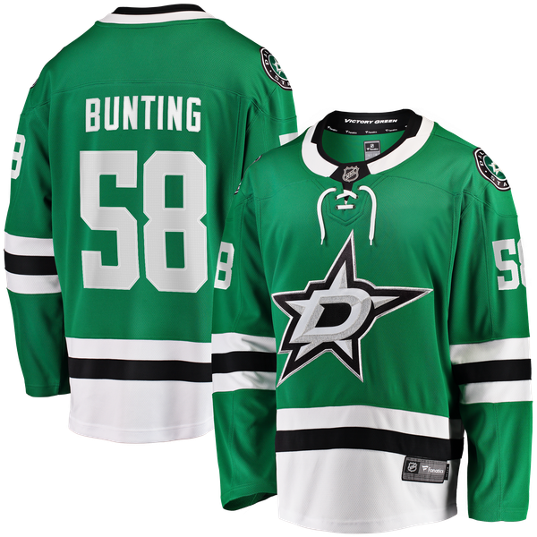 Men's Dallas Stars Michael Bunting Fanatics Kelly Green Home Breakaway Jersey - Image 2