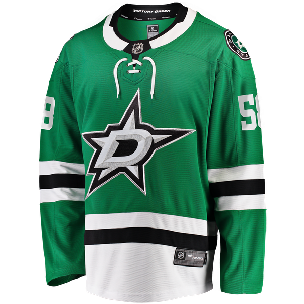 Men's Dallas Stars Michael Bunting Fanatics Kelly Green Home Breakaway Jersey - Image 3