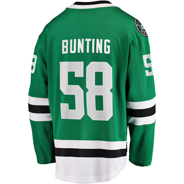 Men's Dallas Stars Michael Bunting Fanatics Kelly Green Home Breakaway Jersey - Image 4