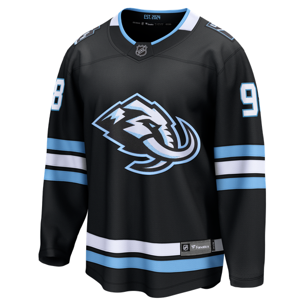 Men's Utah Mammoth Mikhail Sergachev Fanatics Black Home Breakaway Player Jersey - Image 3