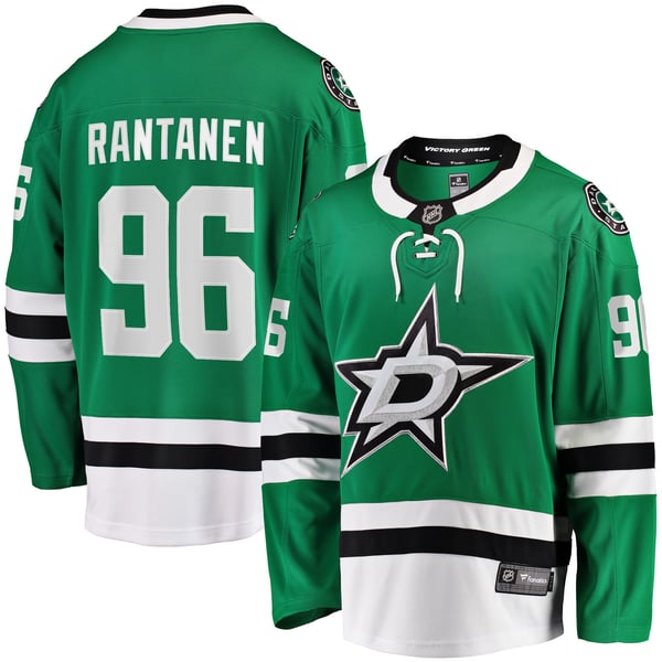 Men's Dallas Stars Mikko Rantanen Fanatics Kelly Green Home Breakaway Jersey - Image 2