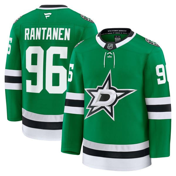 Men's Dallas Stars Mikko Rantanen Fanatics Kelly Green Home Premium Jersey - Image 1