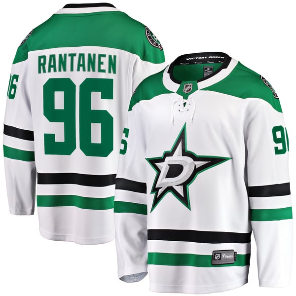Men's Dallas Stars Mikko Rantanen Fanatics White Away Breakaway Jersey - Image 1