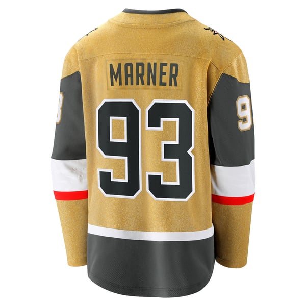 Men's Vegas Golden Knights Mitch Marner Fanatics Gold Home Breakaway Jersey - Image 4
