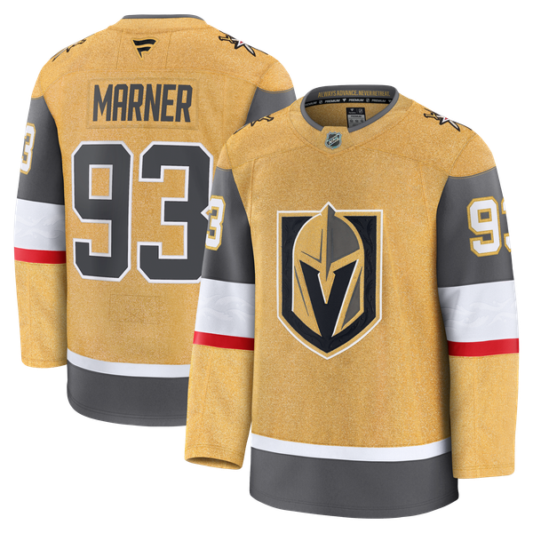 Men's Vegas Golden Knights Mitch Marner Fanatics Gold Home Premium Jersey - Image 1
