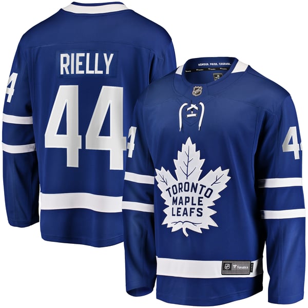 Men's Toronto Maple Leafs Morgan Rielly Fanatics Blue Home Breakaway Player Jersey - Image 1