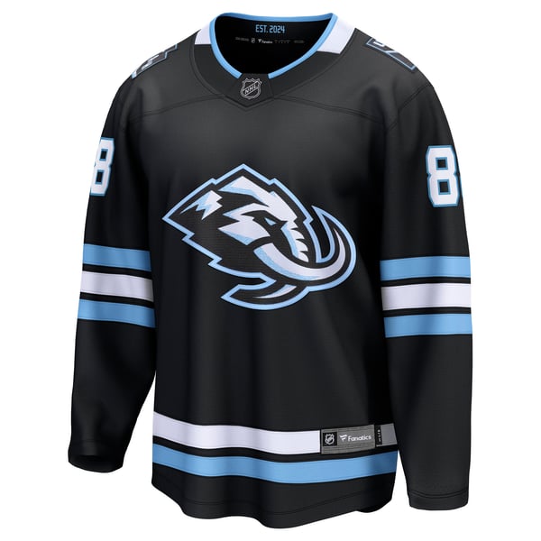 Men's Utah Mammoth Nate Schmidt Fanatics Black Home Breakaway Player Jersey - Image 3