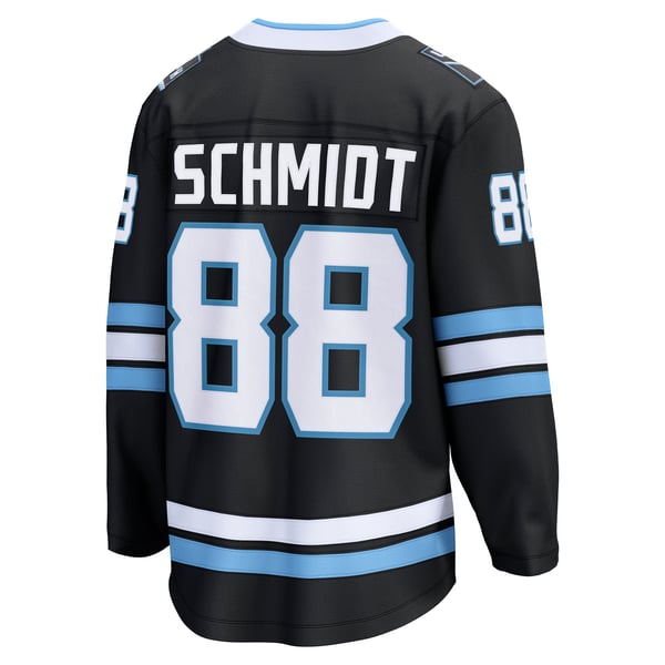 Men's Utah Mammoth Nate Schmidt Fanatics Black Home Breakaway Player Jersey - Image 4