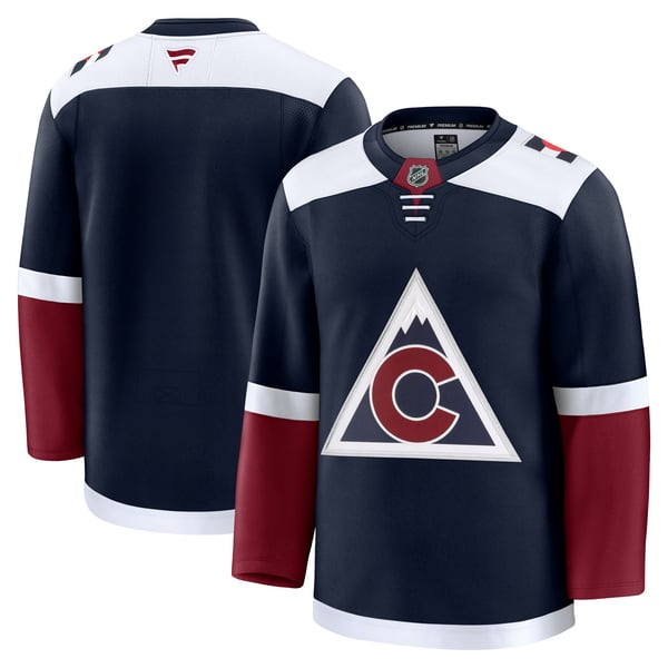 Men's Colorado Avalanche Fanatics Navy Alternate Premium Jersey - Image 1