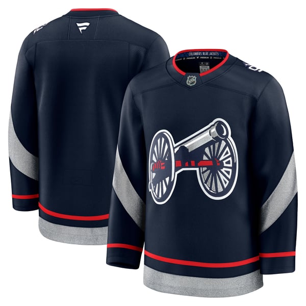 Men's Columbus Blue Jackets  Fanatics Navy 2025 NHL Stadium Series Premium Jersey - Image 2
