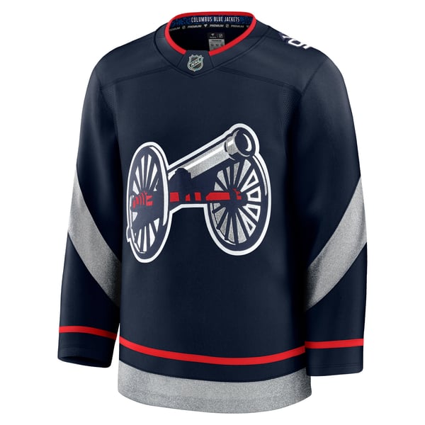 Men's Columbus Blue Jackets  Fanatics Navy 2025 NHL Stadium Series Premium Jersey - Image 3