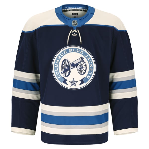 Men's Columbus Blue Jackets Fanatics Navy Alternate Authentic Pro Jersey - Image 3