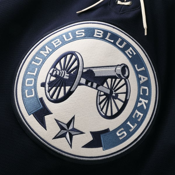 Men's Columbus Blue Jackets Fanatics Navy Alternate Authentic Pro Jersey - Image 6