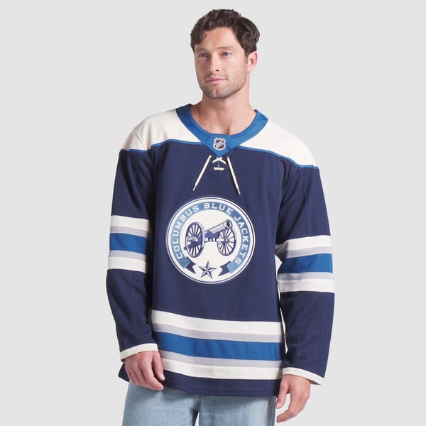 Men's Columbus Blue Jackets Fanatics Navy Alternate Premium Jersey - Image 5