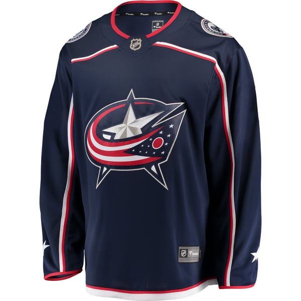 Men's Columbus Blue Jackets Fanatics Navy Breakaway Home Jersey - Image 3
