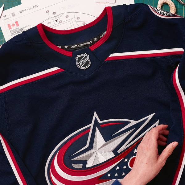 Men's Columbus Blue Jackets Fanatics Navy Home Authentic Pro Custom Jersey - Image 7
