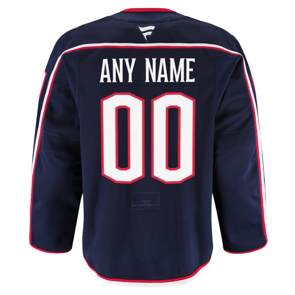 Men's Columbus Blue Jackets Fanatics Navy Home Authentic Pro Custom Jersey - Image 4