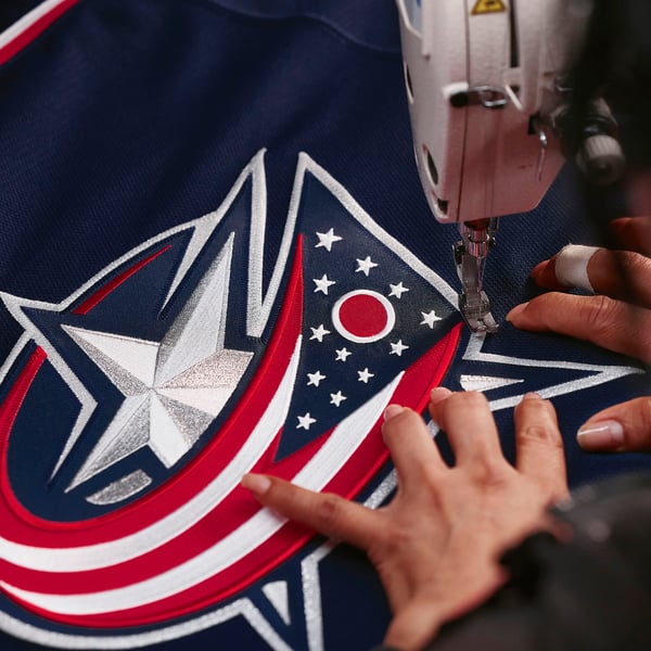Men's Columbus Blue Jackets Fanatics Navy Home Authentic Pro Custom Jersey - Image 5
