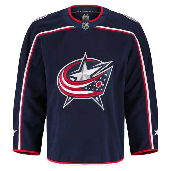 Men's Columbus Blue Jackets Fanatics Navy Home Authentic Pro Jersey - Image 3