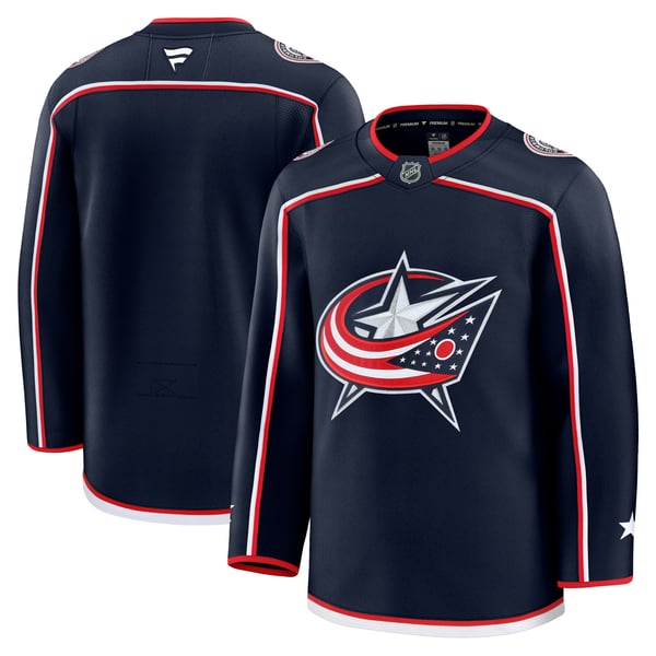 Men's Columbus Blue Jackets Fanatics Navy Home Premium Jersey - Image 1