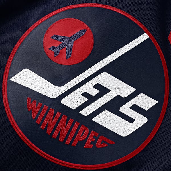 Men's Winnipeg Jets Fanatics Navy Alternate Premium Jersey - Image 5