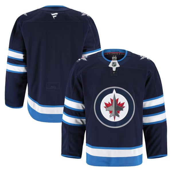 Men's Winnipeg Jets Fanatics Navy Home Authentic Pro Jersey - Image 2