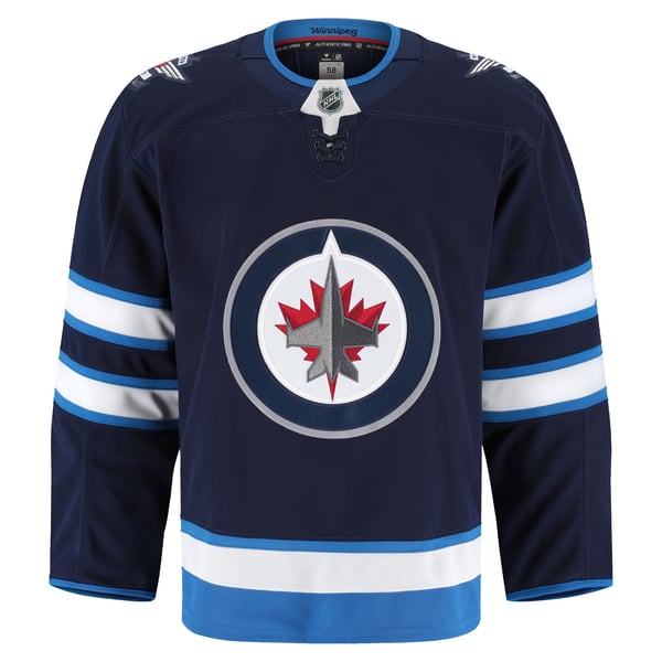 Men's Winnipeg Jets Fanatics Navy Home Authentic Pro Jersey - Image 3