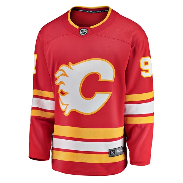 Men's Calgary Flames Nazem Kadri Fanatics Red Home Breakaway Player Jersey - Image 3
