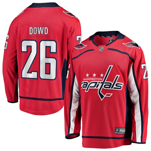 Men's Washington Capitals Nic Dowd Fanatics Red Home Breakaway Player Jersey - Image 2