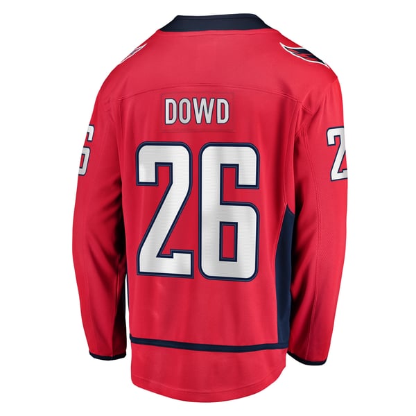 Men's Washington Capitals Nic Dowd Fanatics Red Home Breakaway Player Jersey - Image 4