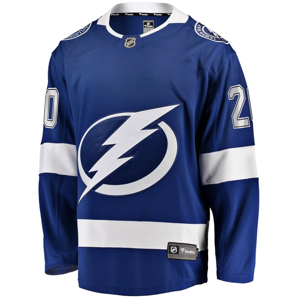 Men's Tampa Bay Lightning Nicholas Paul Fanatics Blue Home Breakaway Player Jersey - Image 3