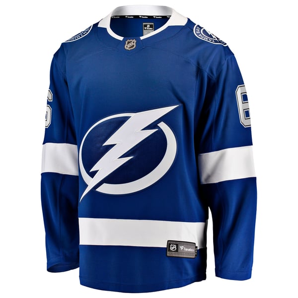 Men's Tampa Bay Lightning Nick Abruzzese Fanatics Blue Home Breakaway Jersey - Image 3