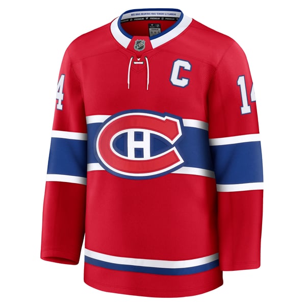 Men's Montreal Canadiens Nick Suzuki Fanatics Red Home Premium Jersey - Image 3