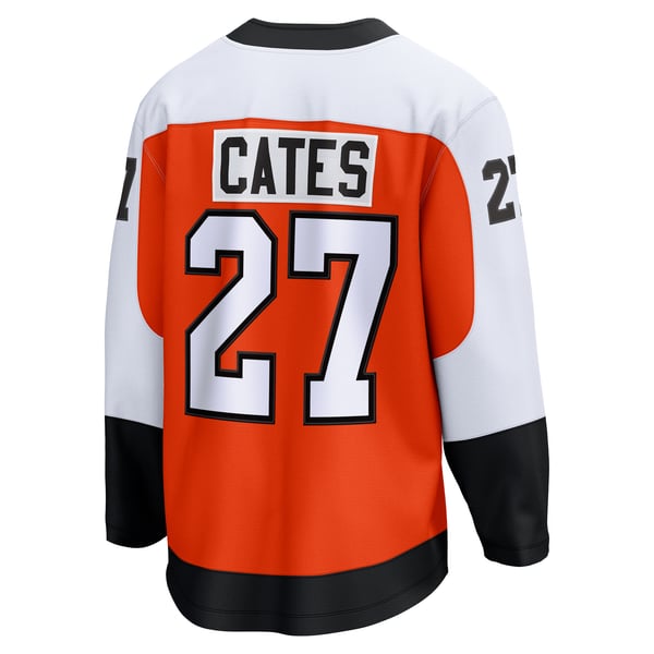 Men's Philadelphia Flyers Noah Cates Fanatics Orange Home Breakaway Jersey - Image 4
