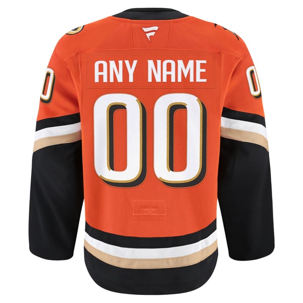 Men's Anaheim Ducks Fanatics Orange Home Authentic Pro Custom Jersey