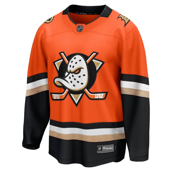 Men's Anaheim Ducks Fanatics Orange Home Breakaway Jersey